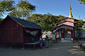 Old Bagan Myanmar. Small village near the jetty of the Ayeyarwady River.